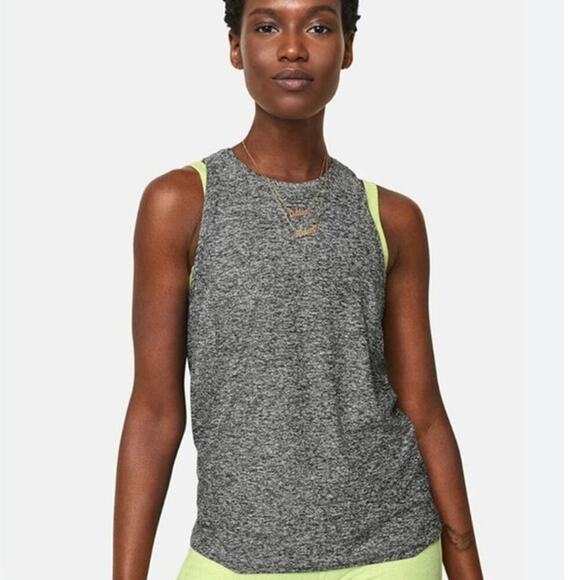 Outdoor Voices Tops - Outdoor Voice Heathered Grey Halter Tank Top